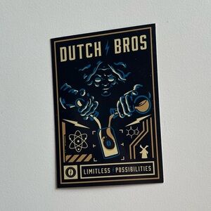 Dutch Bros Sticker Limitless Possibilities Mad Chemist 2020 Unreleased Rare
